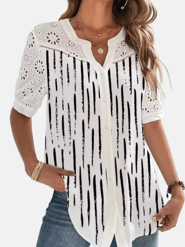 Amelia | Stylish Short-Sleeve Blouse