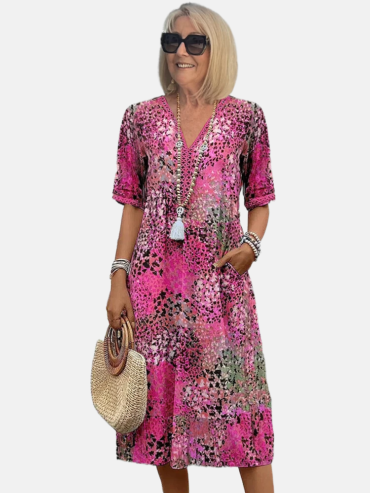 Elliana | Vibrant Midi Dress