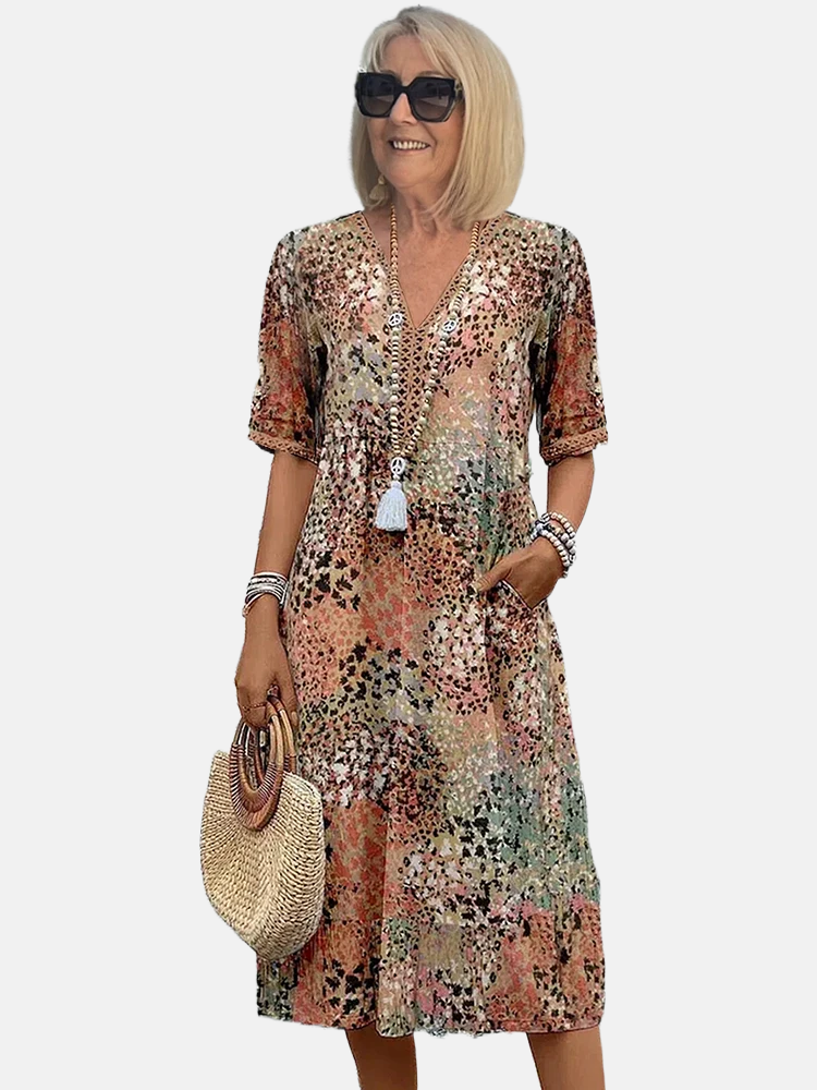 Elliana | Vibrant Midi Dress