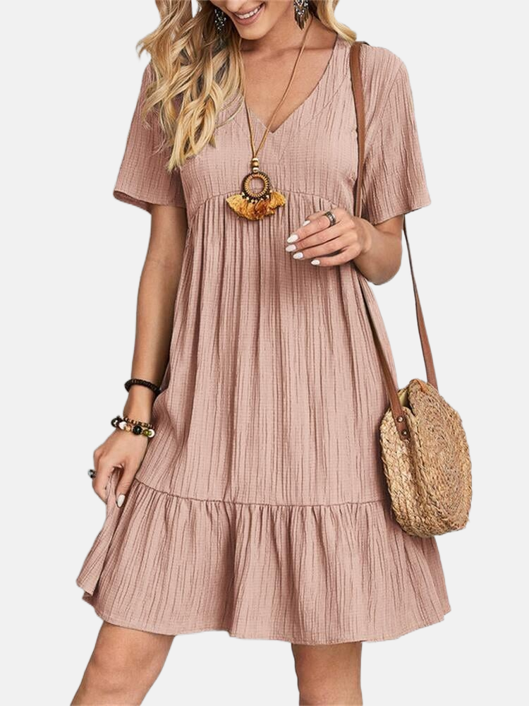 Nora | Casual Dress with V-Neck