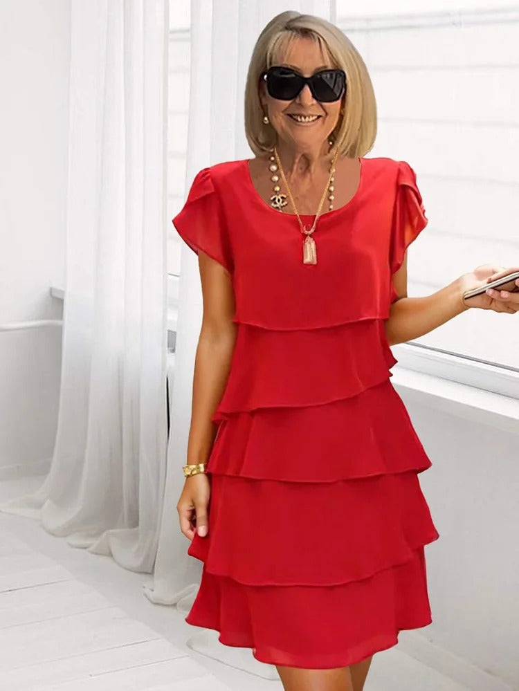 Rachel | Loose Chiffon Dress