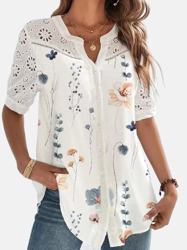 Amelia | Stylish Short-Sleeve Blouse