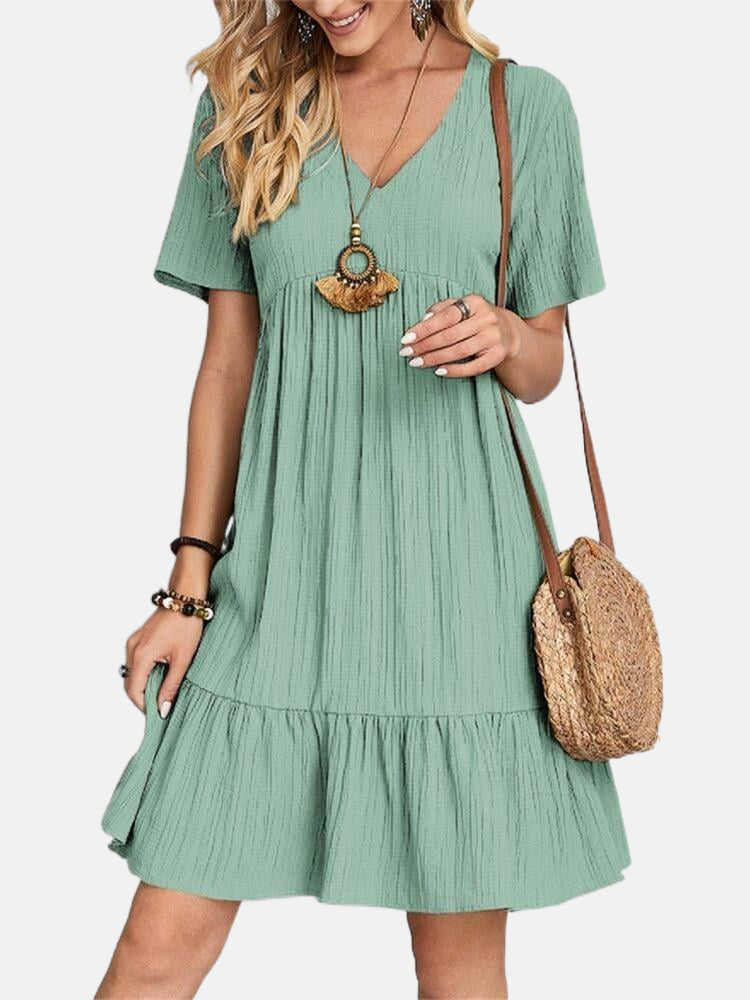 Nora | Casual Dress with V-Neck