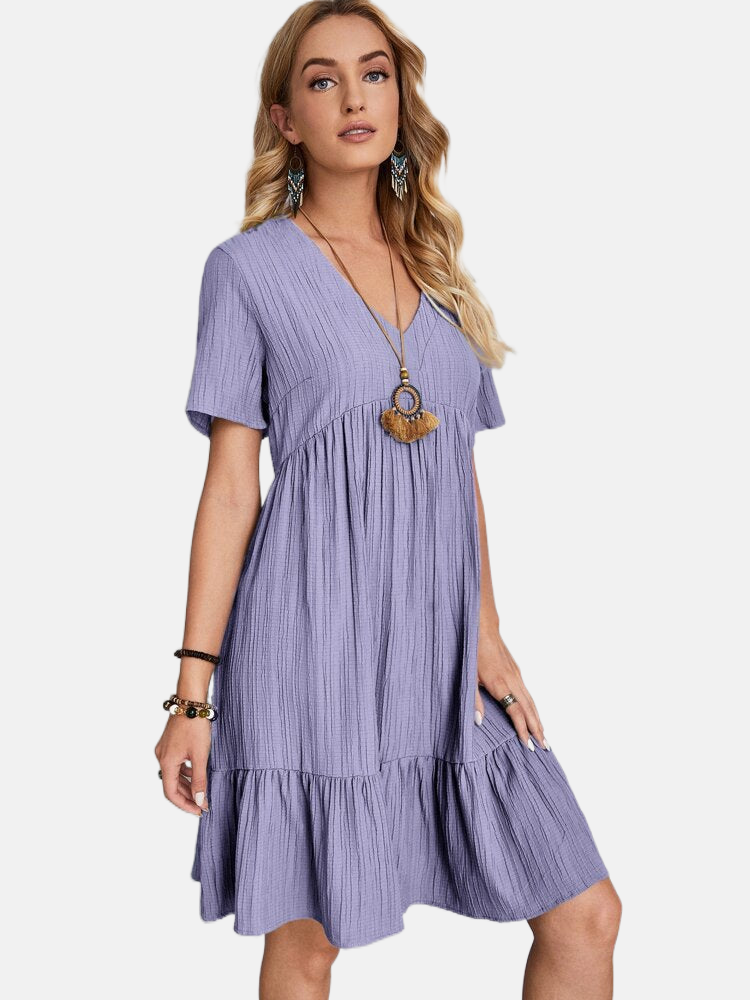 Nora | Casual Dress with V-Neck