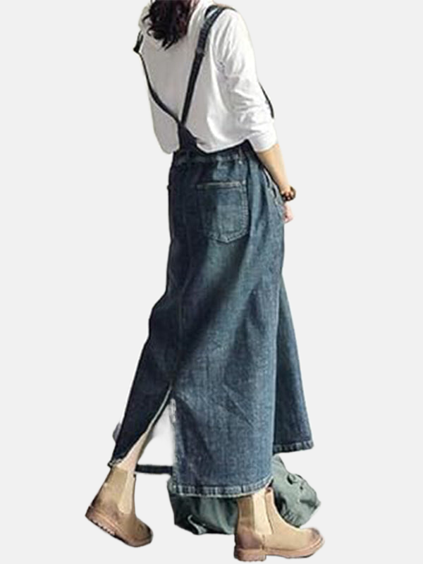 Adeline | Casual Denim Overall Dress
