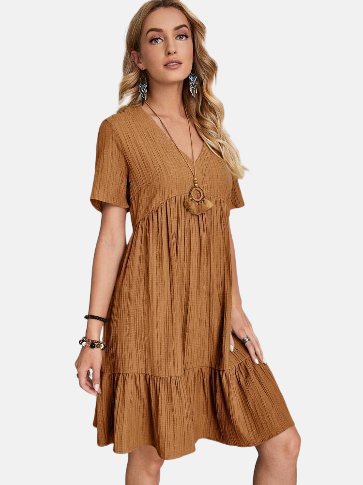 Nora | Casual Dress with V-Neck