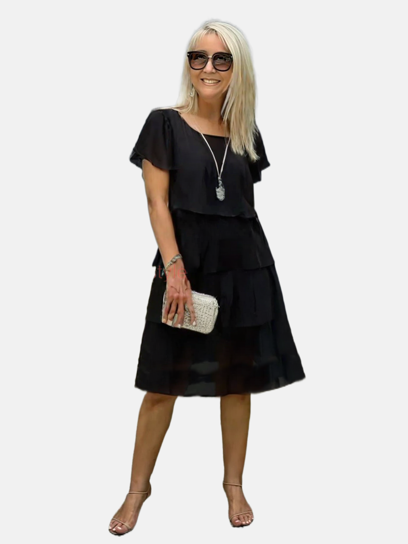 Rachel | Loose Chiffon Dress