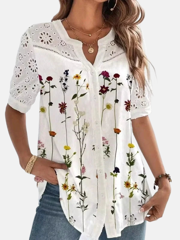 Amelia | Stylish Short-Sleeve Blouse