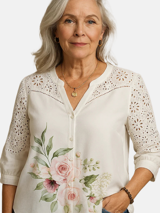 Amelia | Stylish Short-Sleeve Blouse