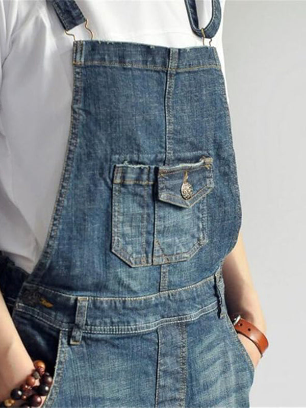 Adeline | Casual Denim Overall Dress