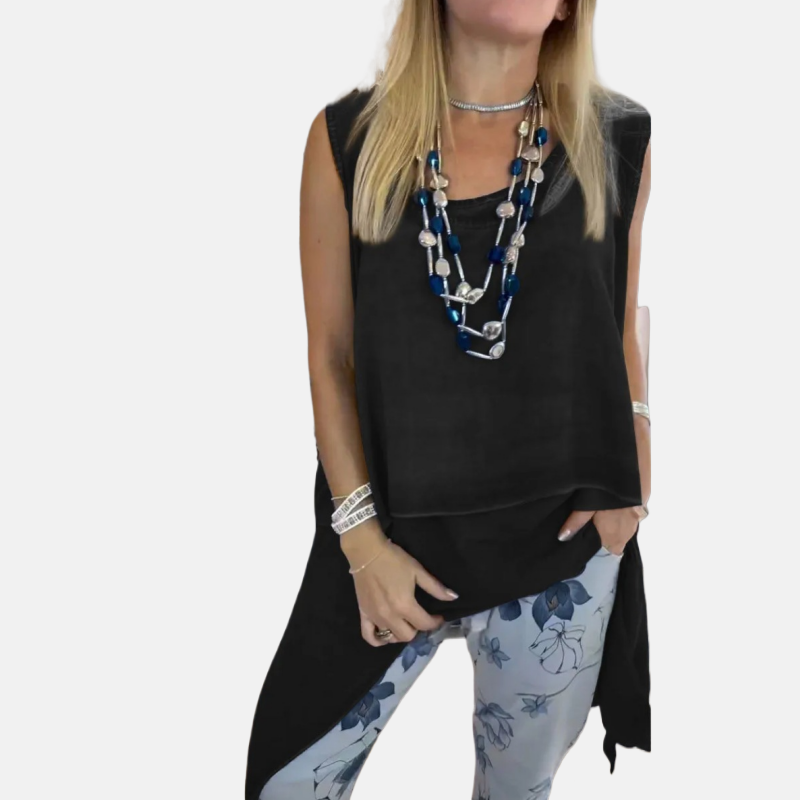 Grace | Sleeveless Top and Printed Pants