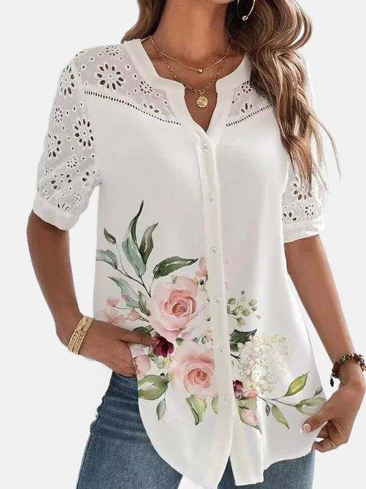 Amelia | Stylish Short-Sleeve Blouse