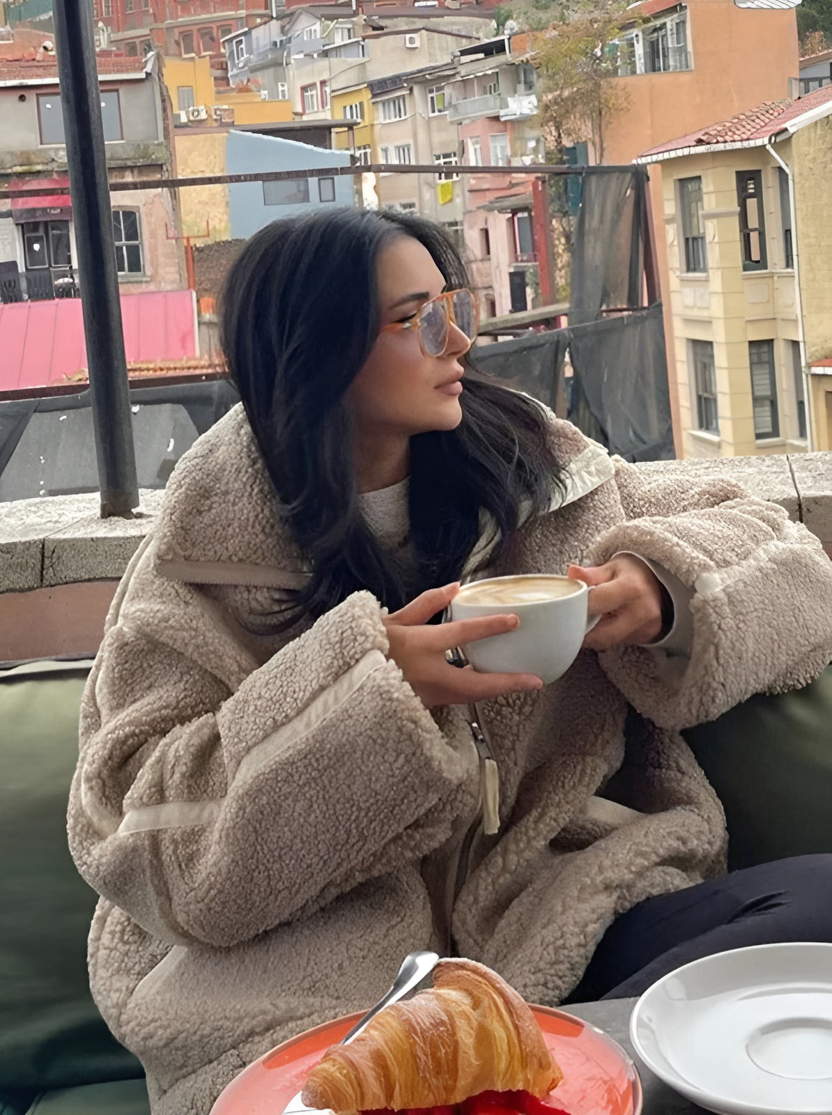 Leanne | Oversized Teddy Jacket