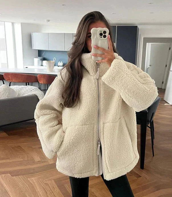 Leanne | Oversized Teddy Jacket