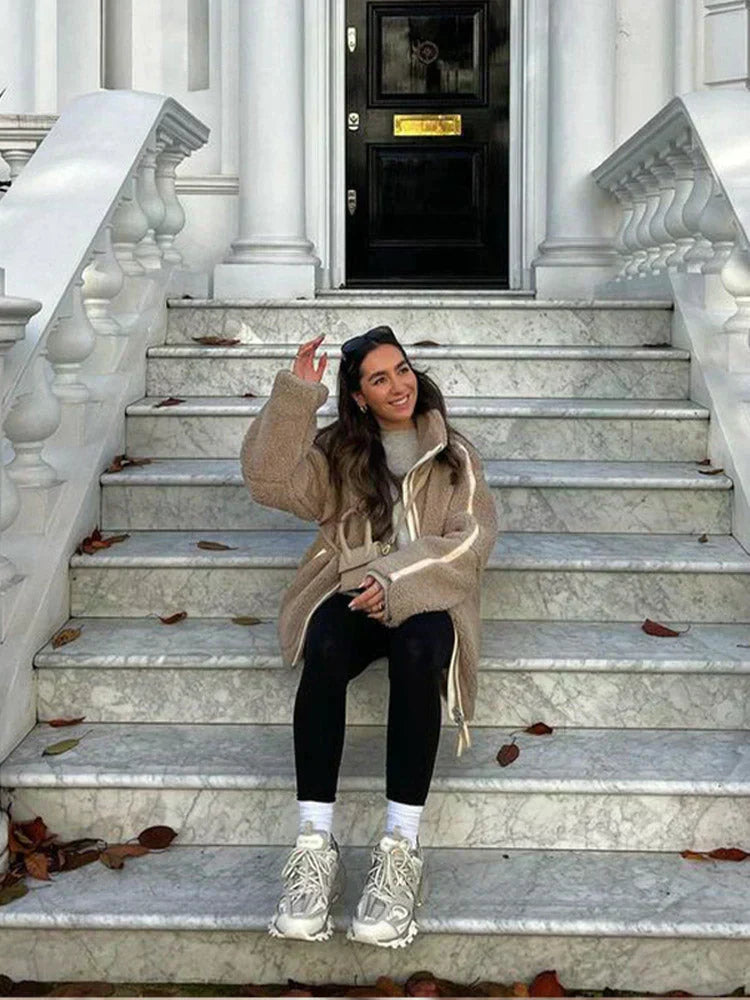 Leanne | Oversized Teddy Jacket